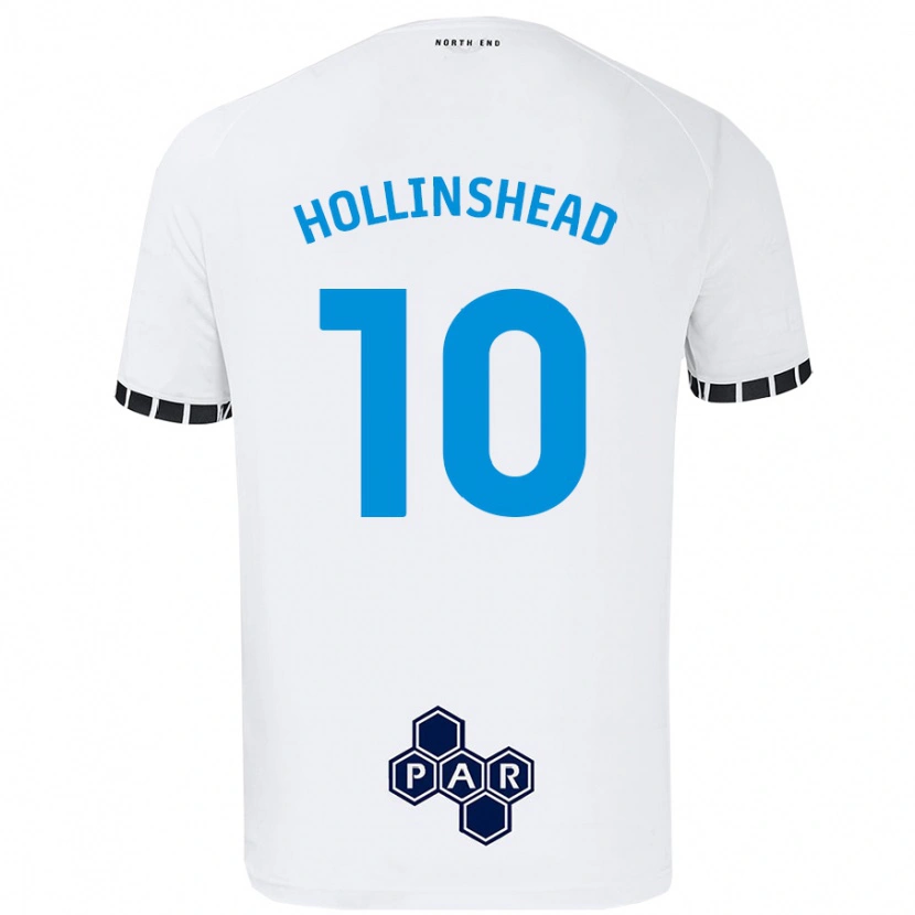 Danxen Barn Emily Hollinshead #10 Vit Hemmatröja Matchtröjor 2024/25 Tröjor T-Tröja