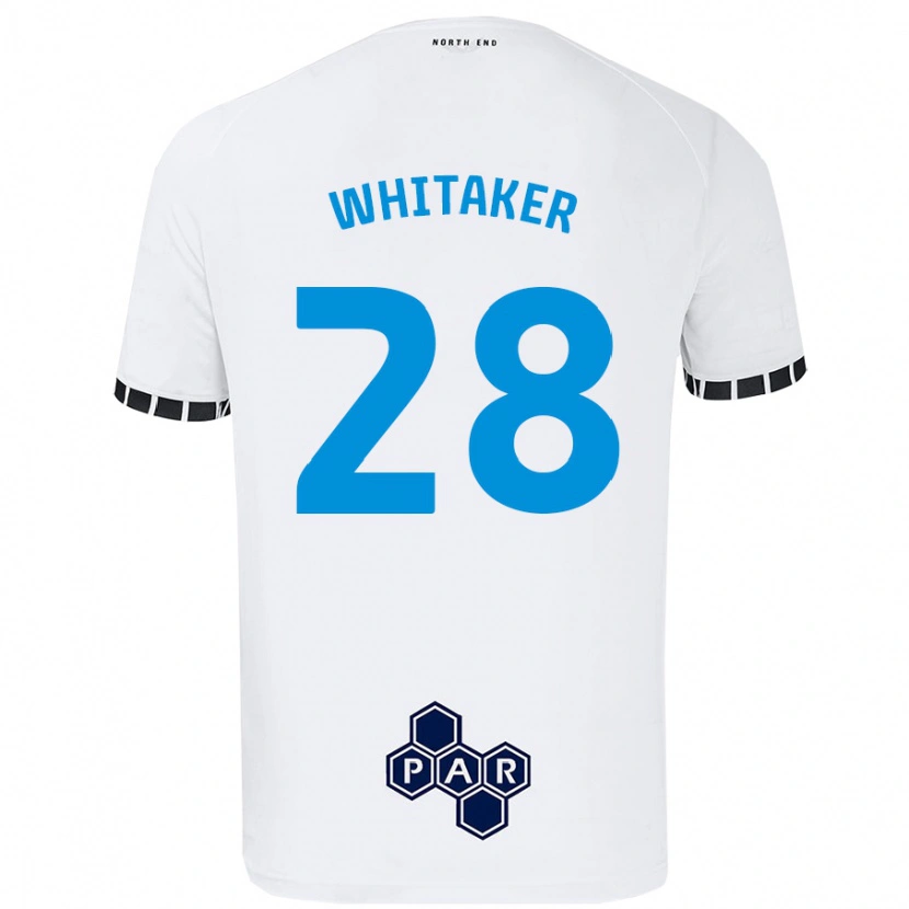Danxen Barn Eve Whitaker #28 Vit Hemmatröja Matchtröjor 2024/25 Tröjor T-Tröja