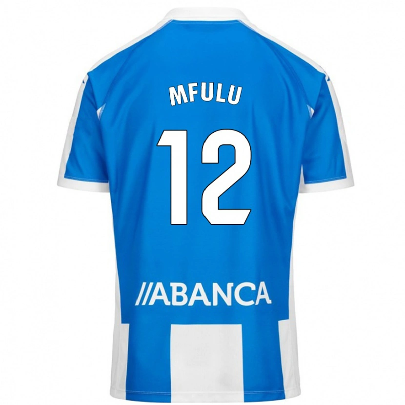 Danxen Barn Nuke Mfulu #12 Blå Vit Hemmatröja Matchtröjor 2024/25 Tröjor T-Tröja