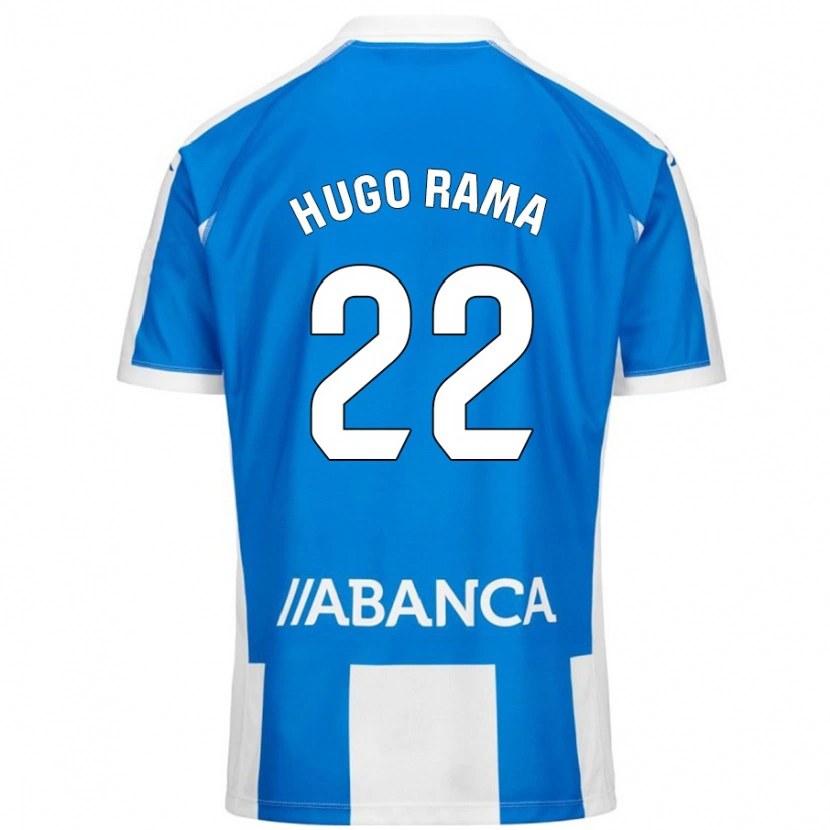 Danxen Barn Hugo Rama #22 Blå Vit Hemmatröja Matchtröjor 2024/25 Tröjor T-Tröja