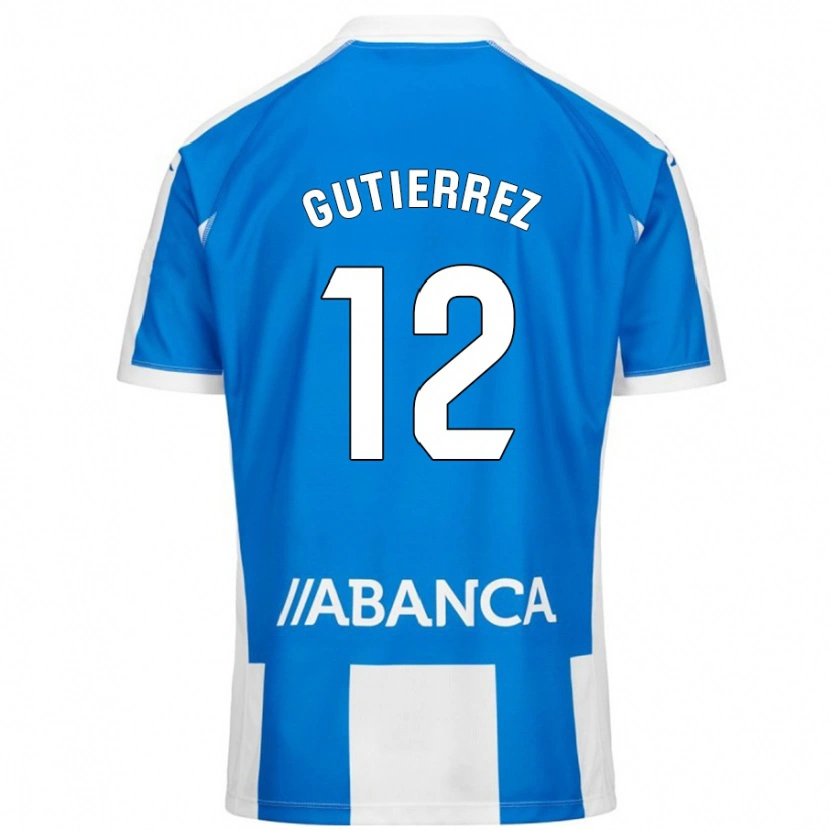 Danxen Barn Laura Gutiérrez #12 Blå Vit Hemmatröja Matchtröjor 2024/25 Tröjor T-Tröja