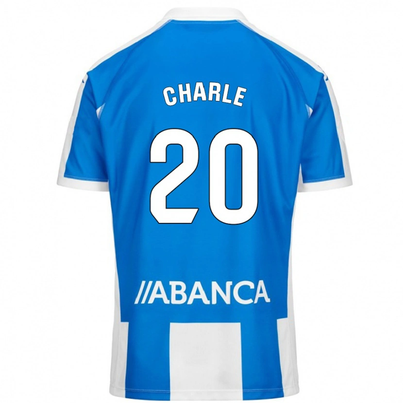 Danxen Barn Marta Charle #20 Blå Vit Hemmatröja Matchtröjor 2024/25 Tröjor T-Tröja