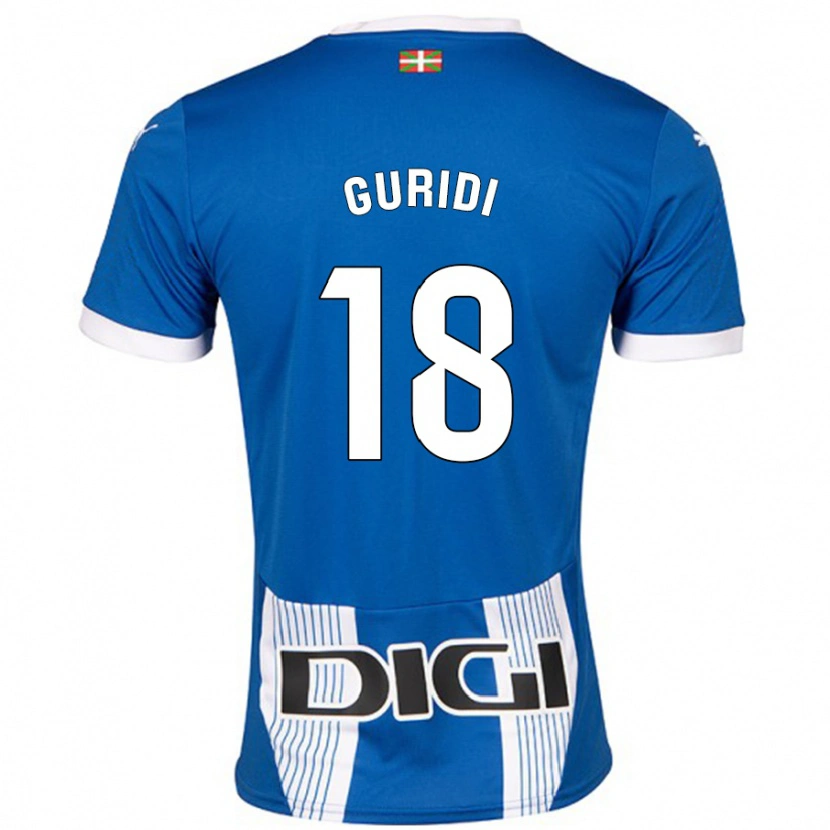 Danxen Barn Jon Guridi #18 Blå Hemmatröja Matchtröjor 2024/25 Tröjor T-Tröja