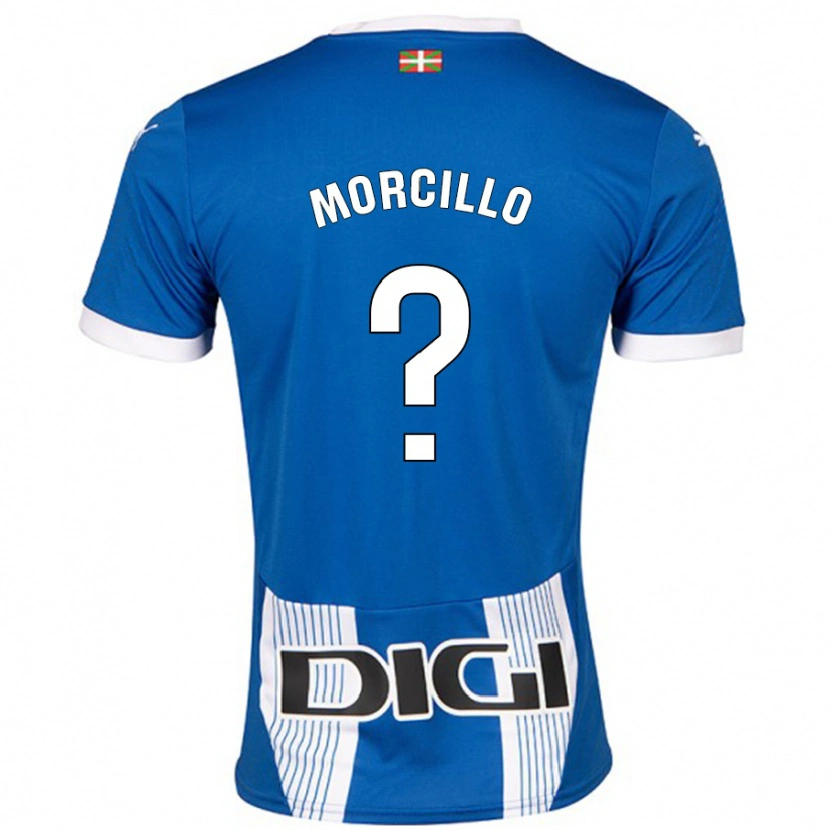 Danxen Barn Diego Morcillo #0 Blå Hemmatröja Matchtröjor 2024/25 Tröjor T-Tröja