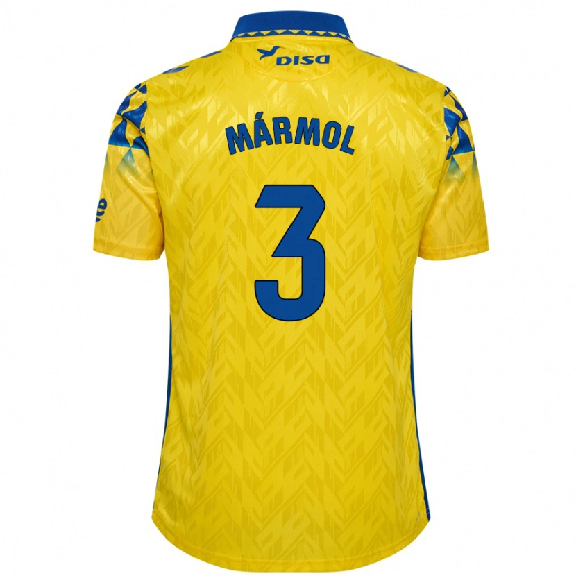 Danxen Barn Mika Mármol #3 Gul Blå Hemmatröja Matchtröjor 2024/25 Tröjor T-Tröja