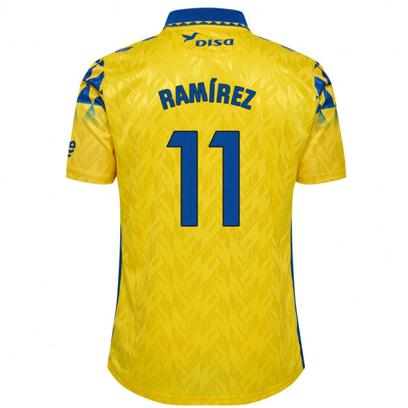 Danxen Barn Benito Ramírez #11 Gul Blå Hemmatröja Matchtröjor 2024/25 Tröjor T-Tröja