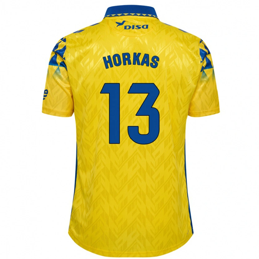 Danxen Barn Dinko Horkas #13 Gul Blå Hemmatröja Matchtröjor 2024/25 Tröjor T-Tröja