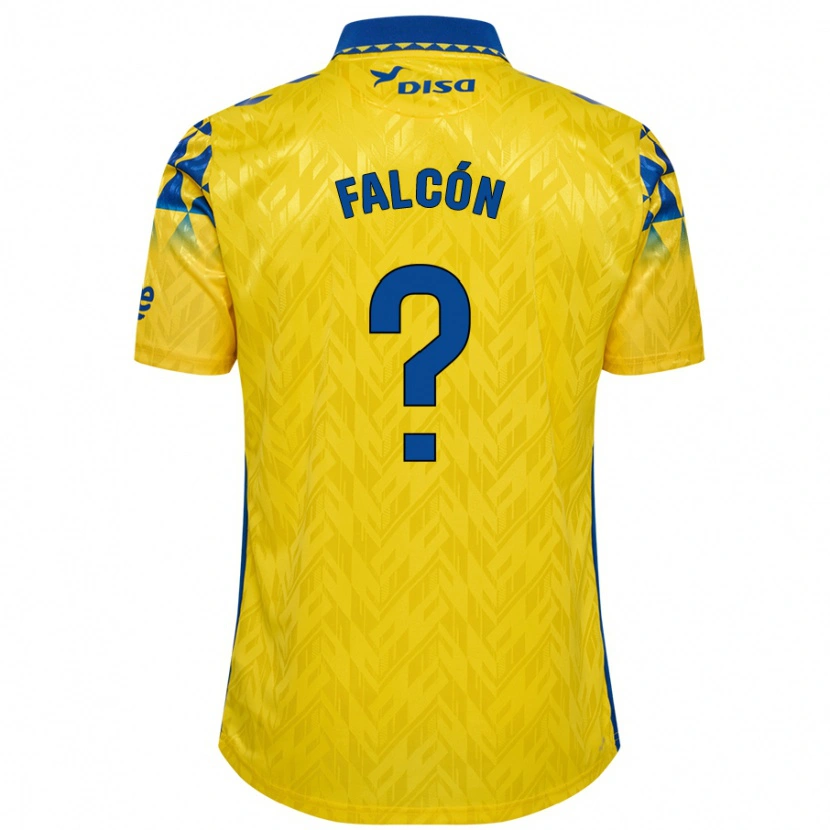 Danxen Barn Toni Falcón #0 Gul Blå Hemmatröja Matchtröjor 2024/25 Tröjor T-Tröja