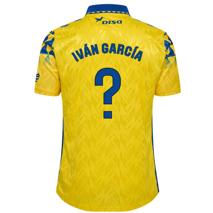 Danxen Barn Iván García #0 Gul Blå Hemmatröja Matchtröjor 2024/25 Tröjor T-Tröja