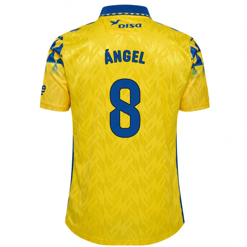 Danxen Barn José Ángel #8 Gul Blå Hemmatröja Matchtröjor 2024/25 Tröjor T-Tröja