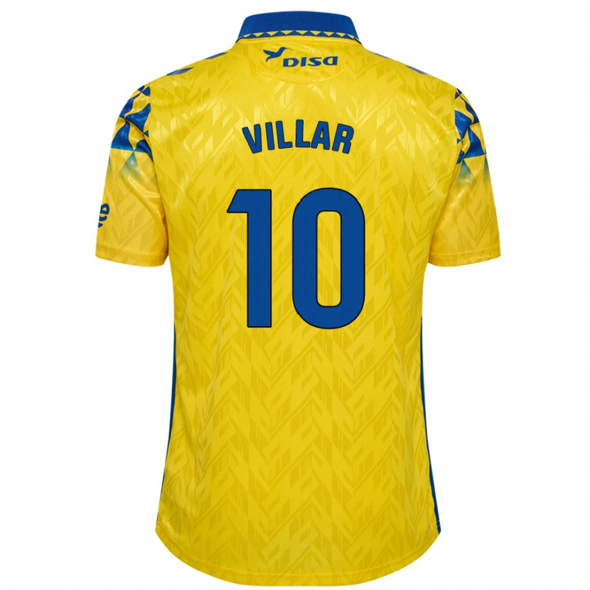Danxen Barn Andy Villar #10 Gul Blå Hemmatröja Matchtröjor 2024/25 Tröjor T-Tröja