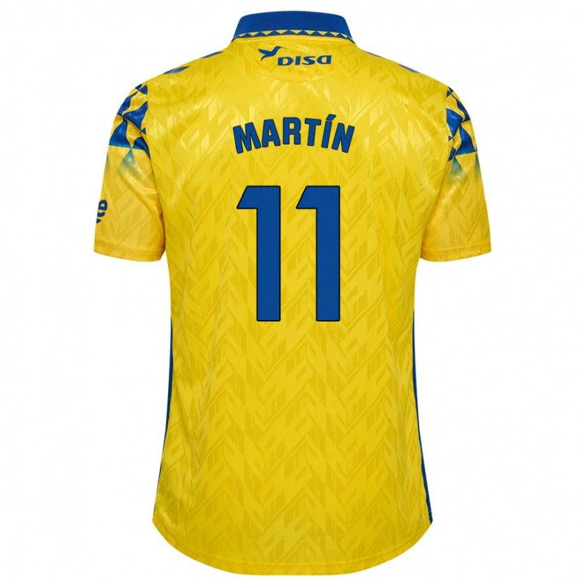 Danxen Barn Diego Martín #11 Gul Blå Hemmatröja Matchtröjor 2024/25 Tröjor T-Tröja