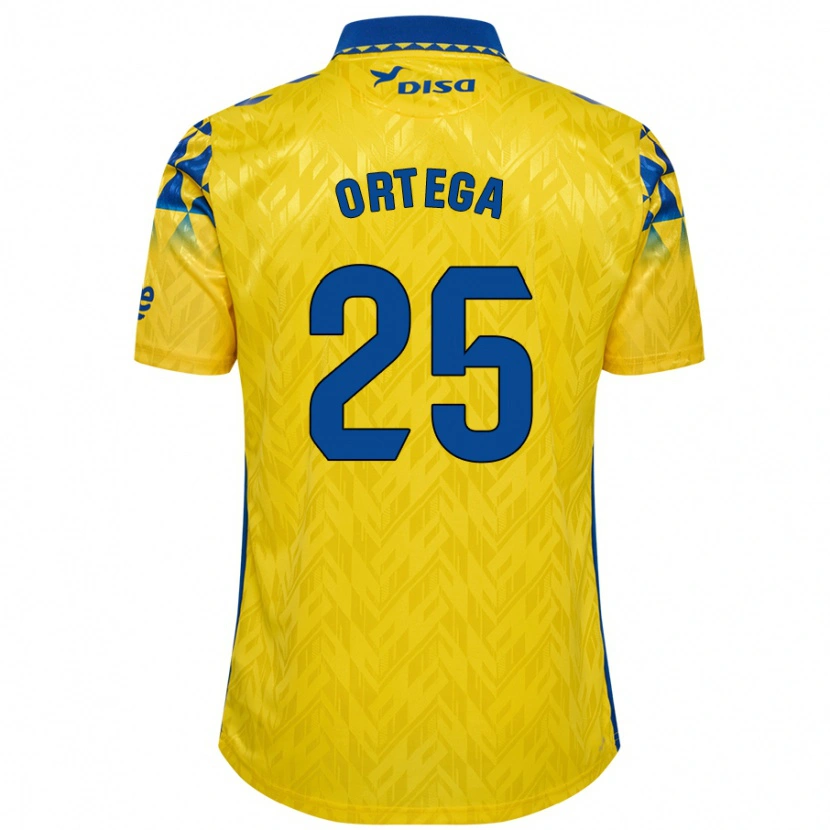 Danxen Barn Edián Ortega #25 Gul Blå Hemmatröja Matchtröjor 2024/25 Tröjor T-Tröja