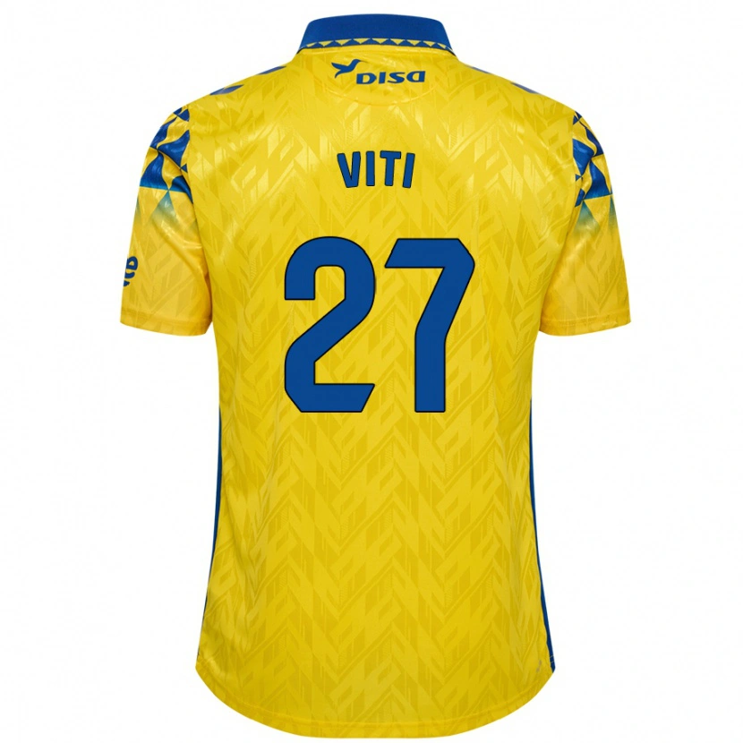 Danxen Barn Viti #27 Gul Blå Hemmatröja Matchtröjor 2024/25 Tröjor T-Tröja