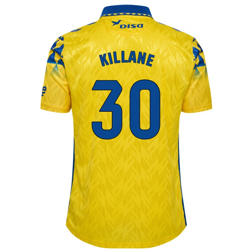 Danxen Barn Álvaro Killane #30 Gul Blå Hemmatröja Matchtröjor 2024/25 Tröjor T-Tröja