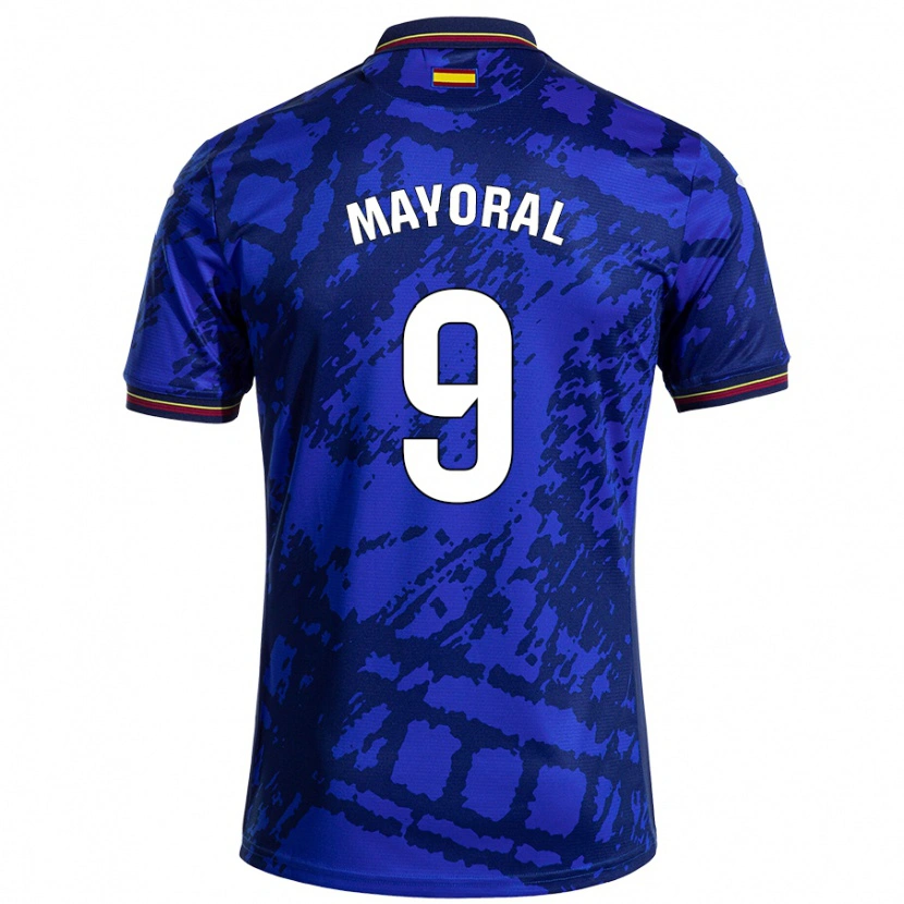 Danxen Barn Borja Mayoral #9 Mörkare Blå Hemmatröja Matchtröjor 2024/25 Tröjor T-Tröja