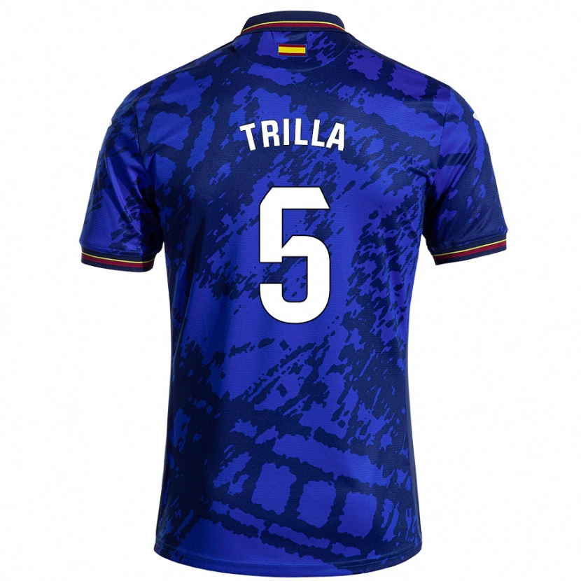 Danxen Barn Guillem Trilla #5 Mörkare Blå Hemmatröja Matchtröjor 2024/25 Tröjor T-Tröja