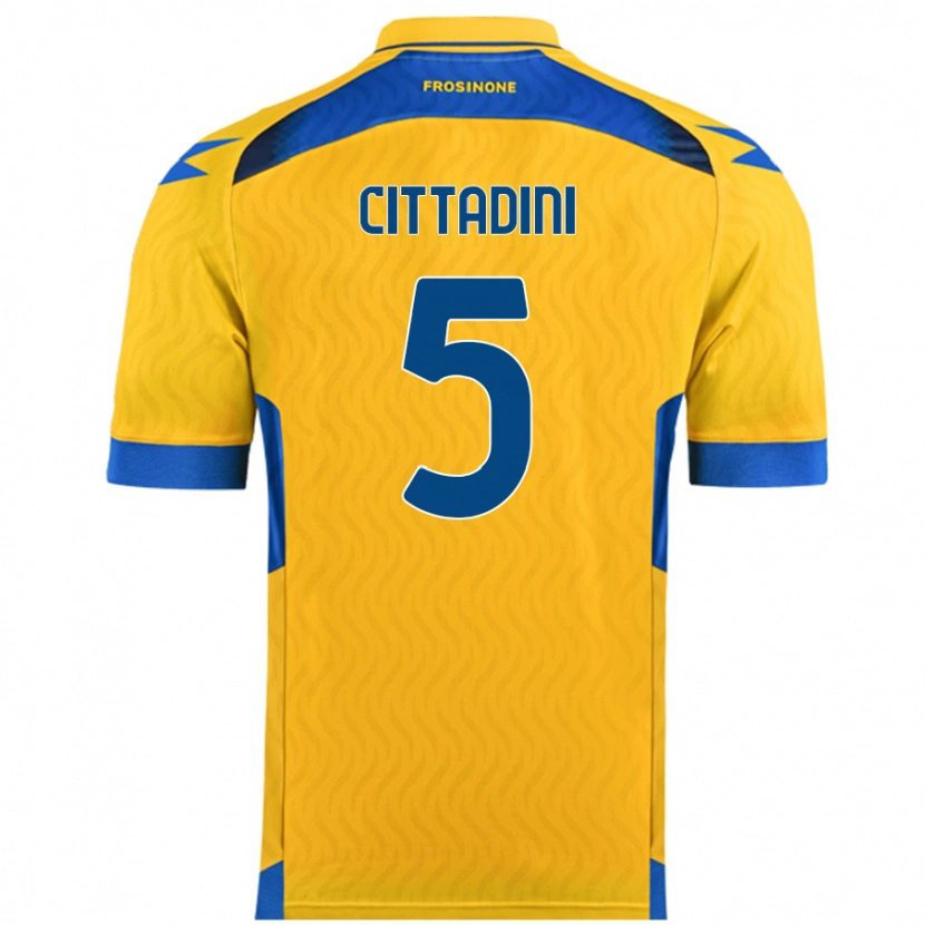 Danxen Barn Giorgio Cittadini #5 Gul Hemmatröja Matchtröjor 2024/25 Tröjor T-Tröja