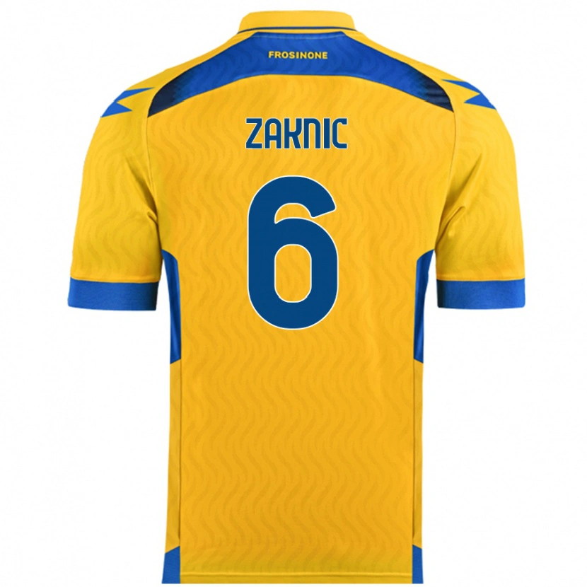 Danxen Barn Lazar Zaknic #6 Gul Hemmatröja Matchtröjor 2024/25 Tröjor T-Tröja