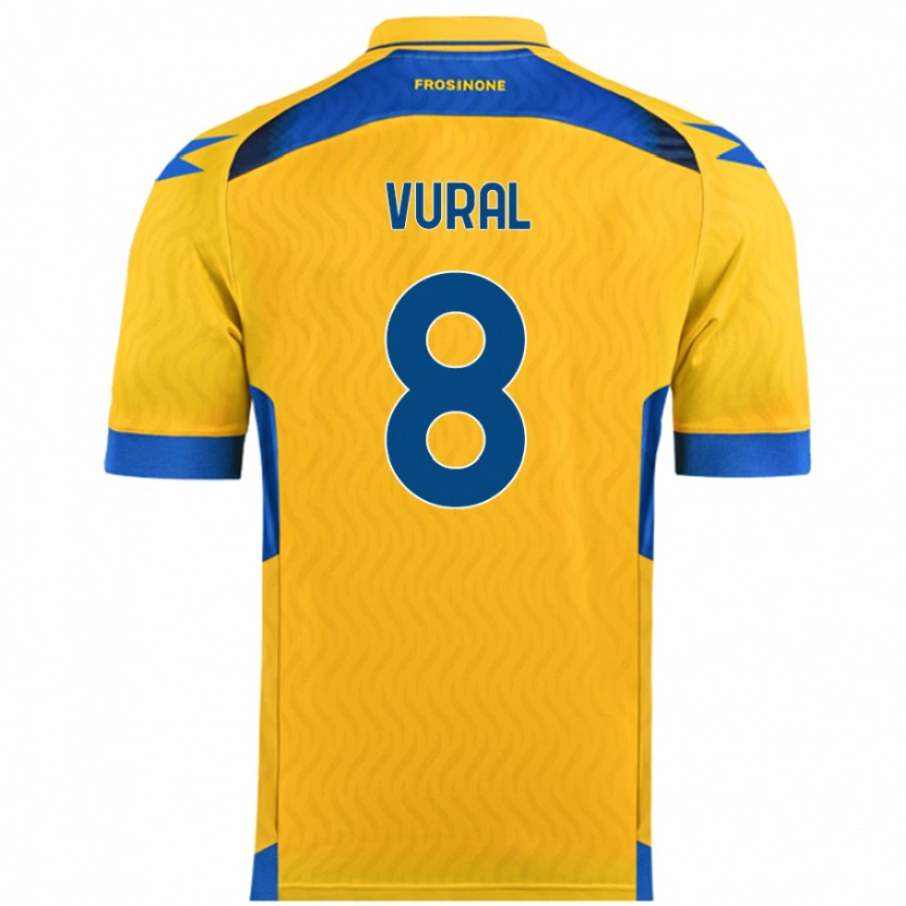 Danxen Barn İsak Vural #8 Gul Hemmatröja Matchtröjor 2024/25 Tröjor T-Tröja