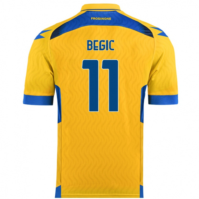 Danxen Barn Tjas Begic #11 Gul Hemmatröja Matchtröjor 2024/25 Tröjor T-Tröja