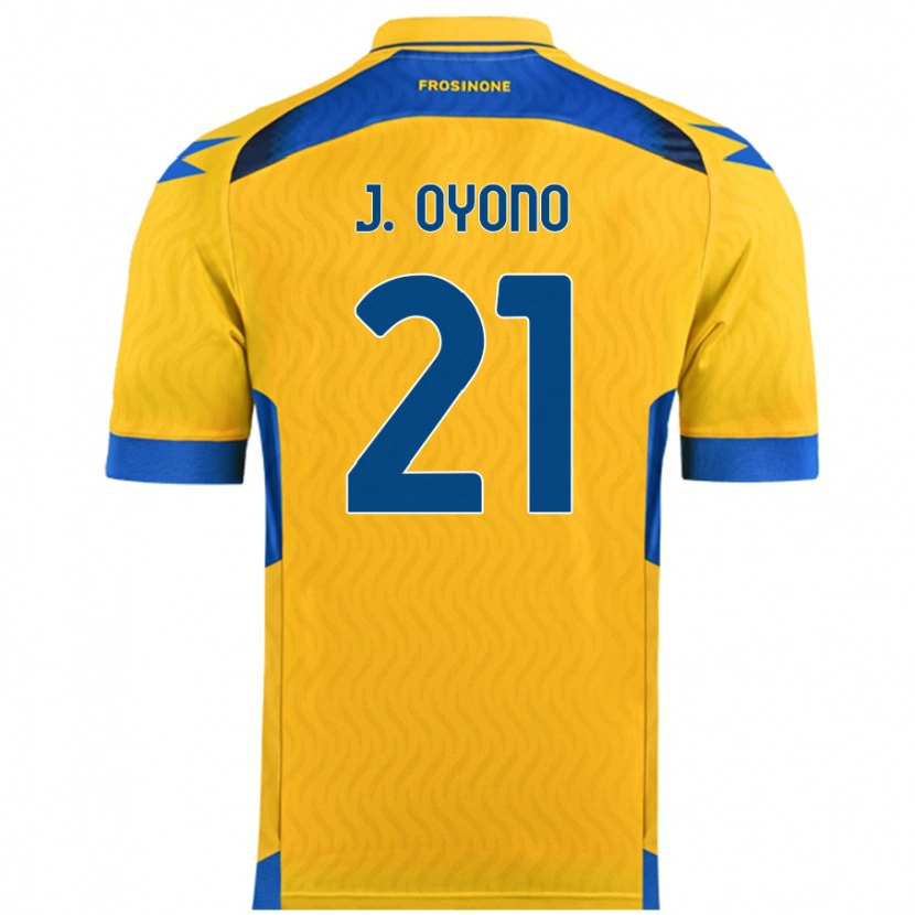 Danxen Barn Jérémy Oyono #21 Gul Hemmatröja Matchtröjor 2024/25 Tröjor T-Tröja