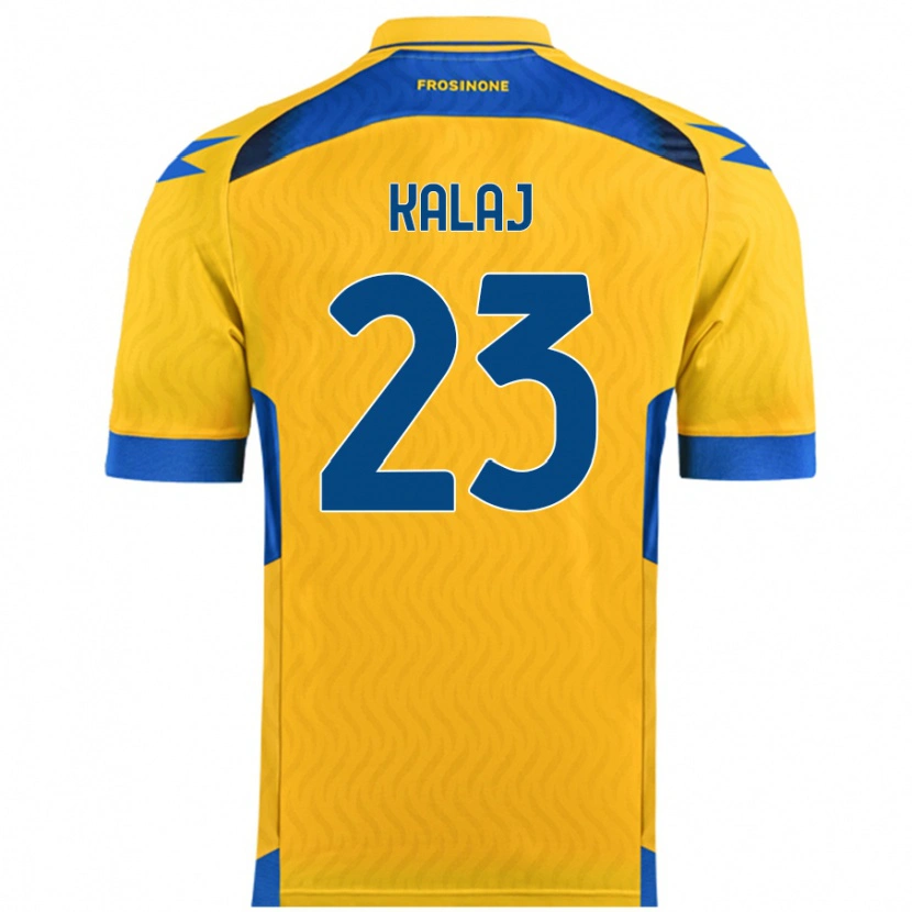 Danxen Barn Sergio Kalaj #23 Gul Hemmatröja Matchtröjor 2024/25 Tröjor T-Tröja