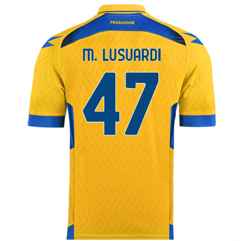 Danxen Barn Mateus Lusuardi #47 Gul Hemmatröja Matchtröjor 2024/25 Tröjor T-Tröja