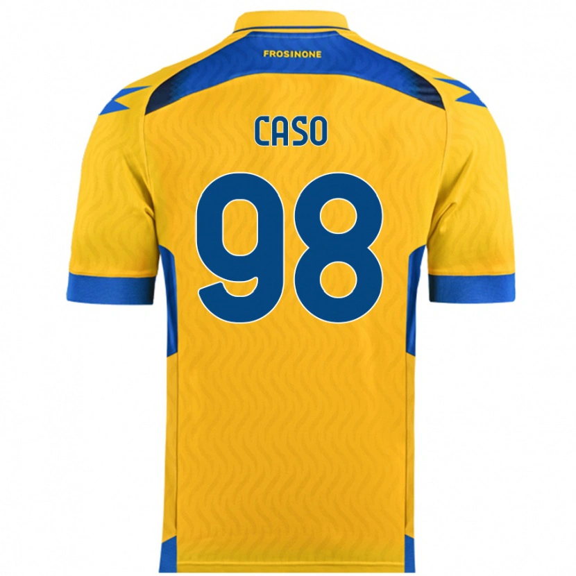 Danxen Barn Giuseppe Caso #98 Gul Hemmatröja Matchtröjor 2024/25 Tröjor T-Tröja