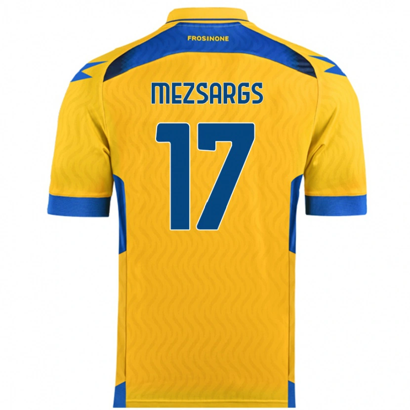 Danxen Barn Kristians Mezsargs #17 Gul Hemmatröja Matchtröjor 2024/25 Tröjor T-Tröja