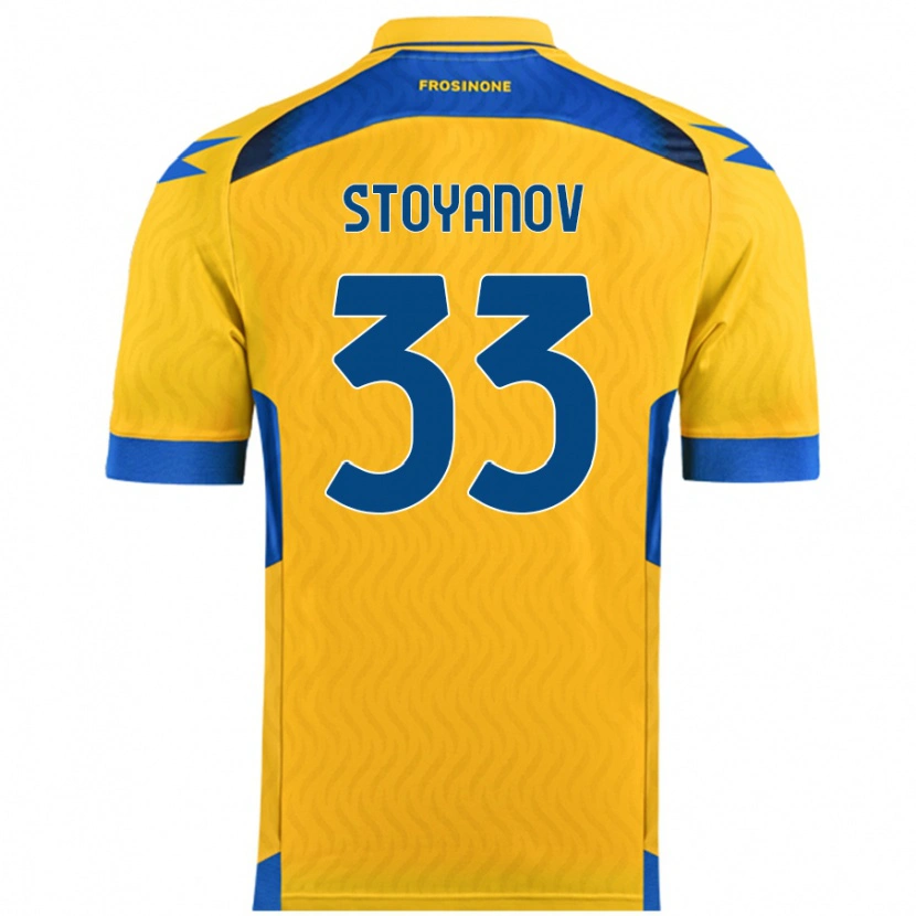 Danxen Barn Steliyan Stoyanov #33 Gul Hemmatröja Matchtröjor 2024/25 Tröjor T-Tröja