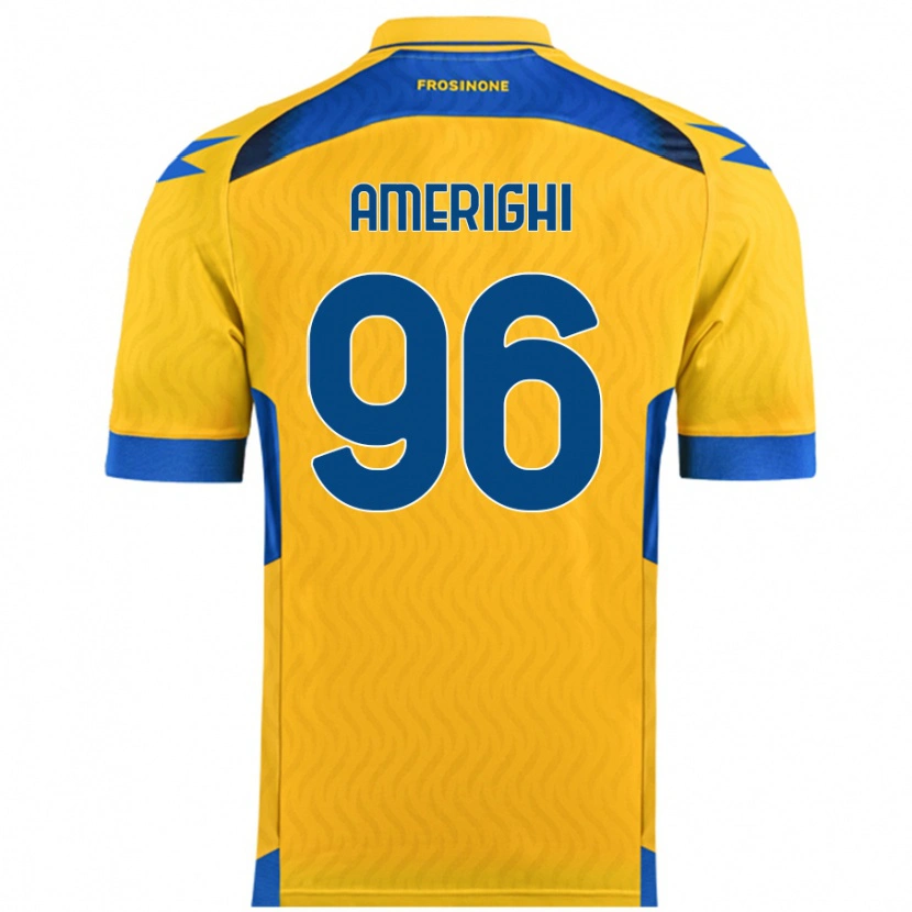 Danxen Barn Igor Amerighi #96 Gul Hemmatröja Matchtröjor 2024/25 Tröjor T-Tröja