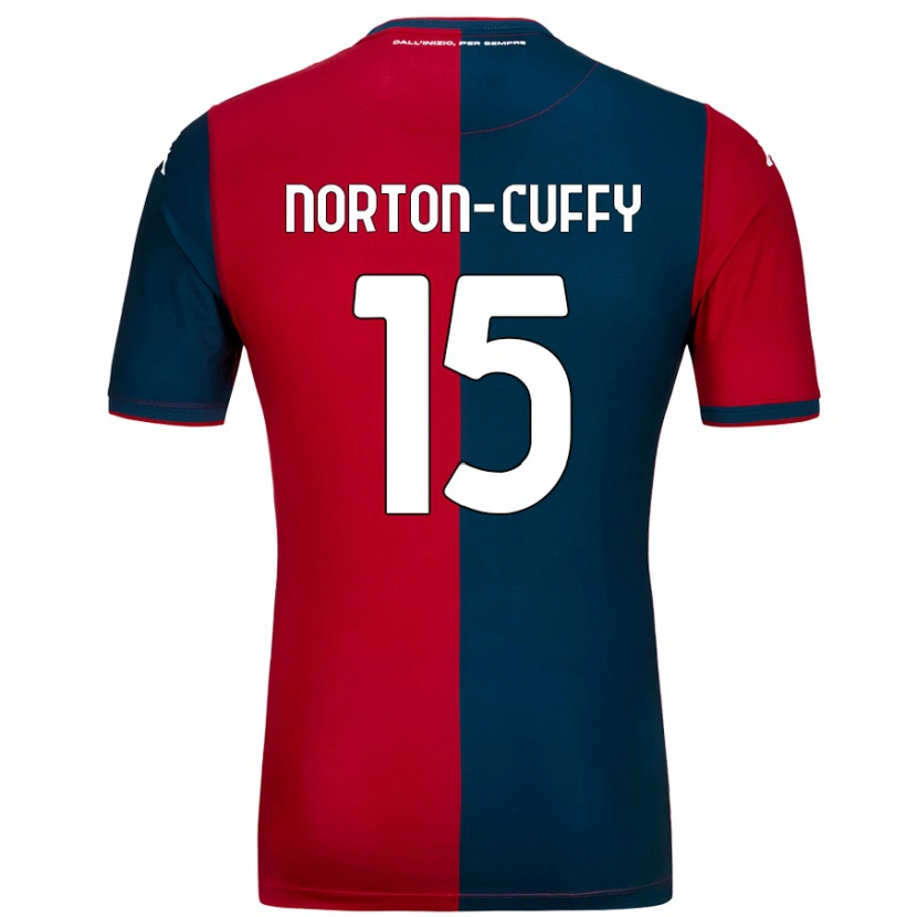 Danxen Barn Brooke Norton-Cuffy #15 Röd Mörkblå Hemmatröja Matchtröjor 2024/25 Tröjor T-Tröja