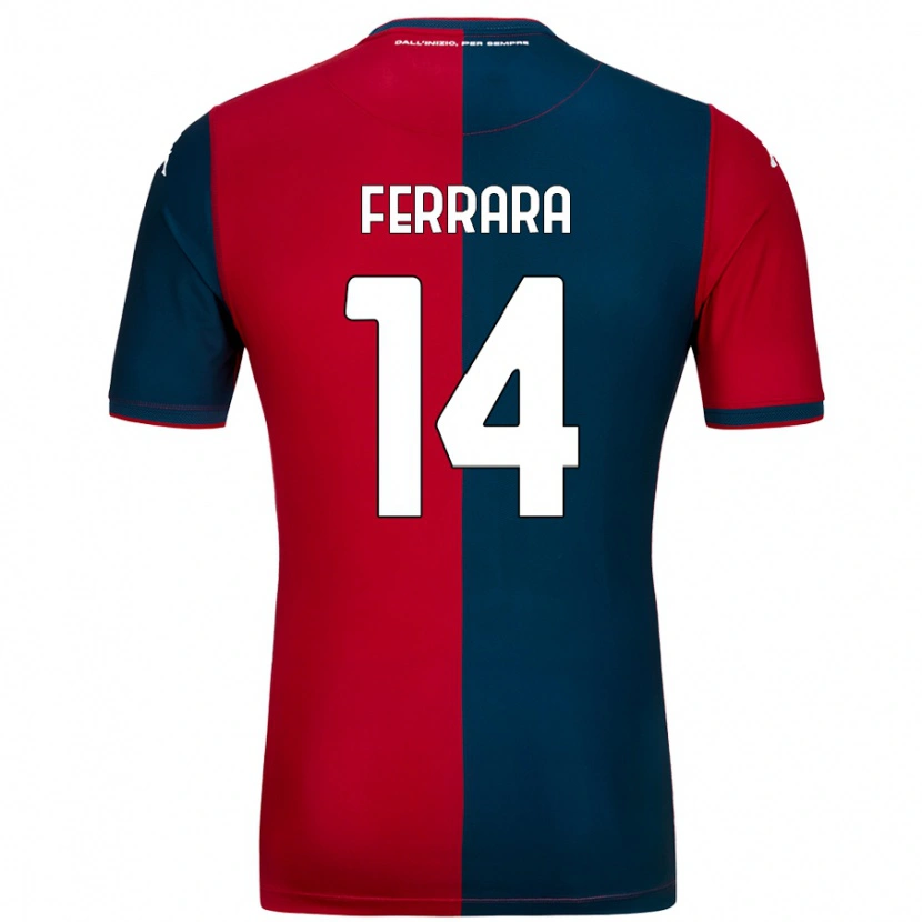 Danxen Barn Anastasia Ferrara #14 Röd Mörkblå Hemmatröja Matchtröjor 2024/25 Tröjor T-Tröja