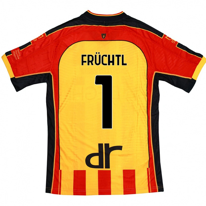 Danxen Barn Christian Früchtl #1 Gul Röd Hemmatröja Matchtröjor 2024/25 Tröjor T-Tröja