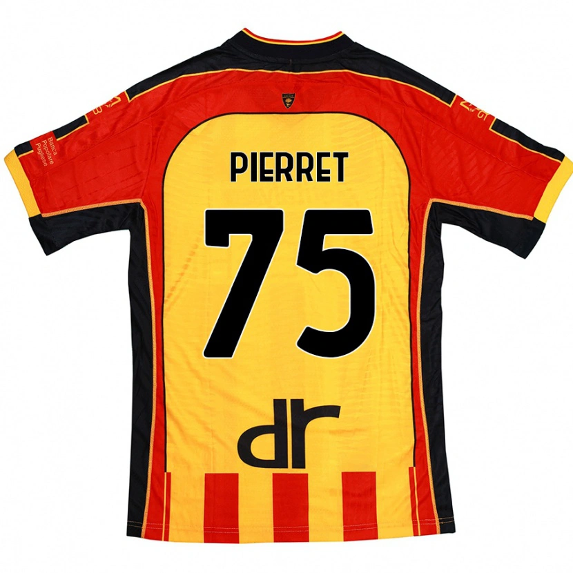Danxen Barn Balthazar Pierret #75 Gul Röd Hemmatröja Matchtröjor 2024/25 Tröjor T-Tröja