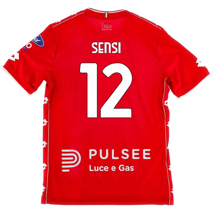 Danxen Barn Stefano Sensi #12 Röd Vit Hemmatröja Matchtröjor 2024/25 Tröjor T-Tröja