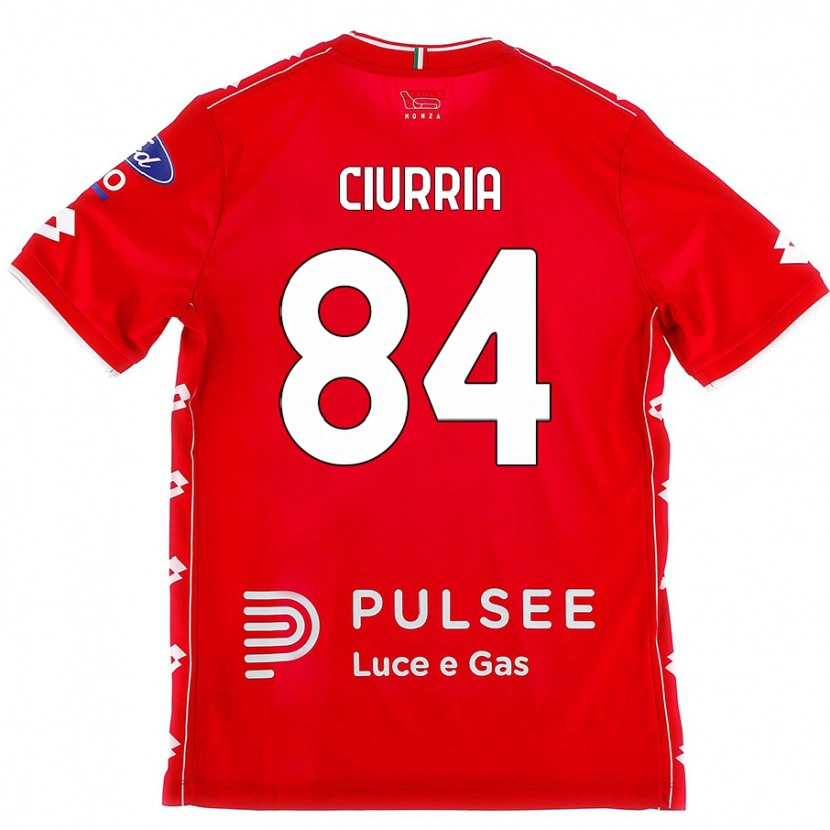 Danxen Barn Patrick Ciurria #84 Röd Vit Hemmatröja Matchtröjor 2024/25 Tröjor T-Tröja