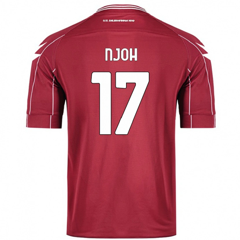 Danxen Barn Lilian Njoh #17 Bourgogne Hemmatröja Matchtröjor 2024/25 Tröjor T-Tröja