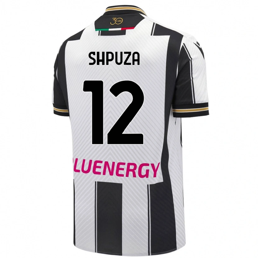 Danxen Barn Kleo Shpuza #12 Vit Svart Hemmatröja Matchtröjor 2024/25 Tröjor T-Tröja