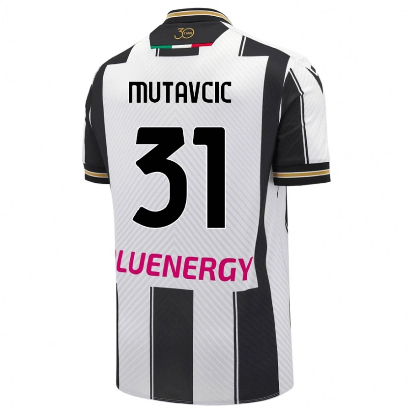 Danxen Barn Jan Mutavcic #31 Vit Svart Hemmatröja Matchtröjor 2024/25 Tröjor T-Tröja