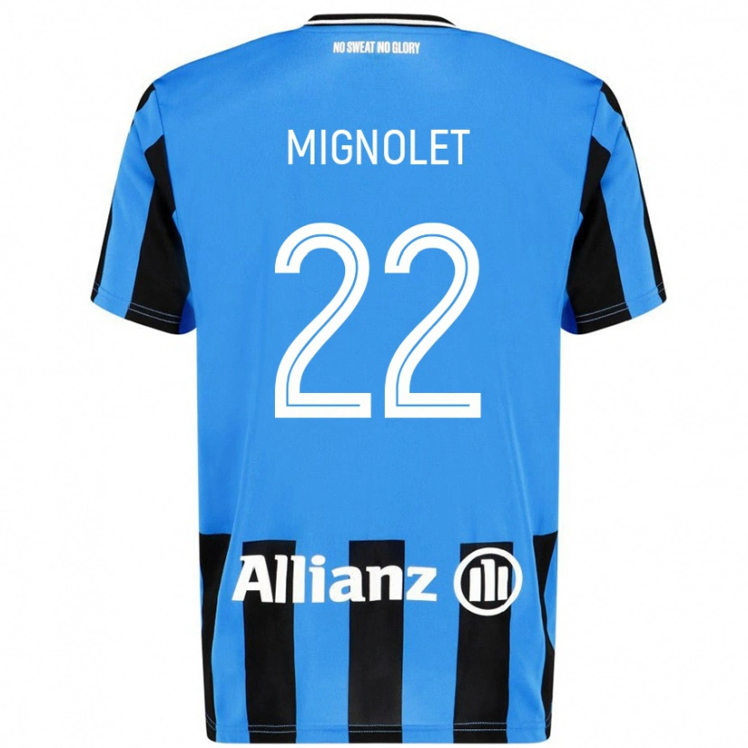 Danxen Barn Simon Mignolet #22 Himmelsblå Svart Hemmatröja Matchtröjor 2024/25 Tröjor T-Tröja