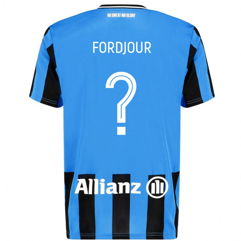 Danxen Barn Richmond Fordjour #0 Himmelsblå Svart Hemmatröja Matchtröjor 2024/25 Tröjor T-Tröja