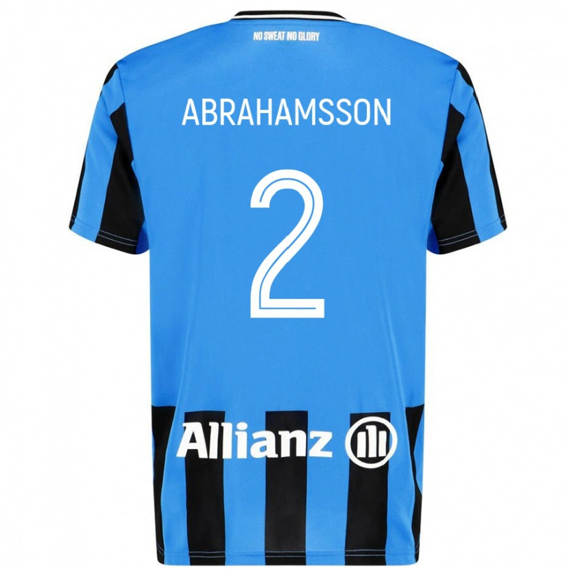Danxen Barn Sejde Abrahamsson #2 Himmelsblå Svart Hemmatröja Matchtröjor 2024/25 Tröjor T-Tröja