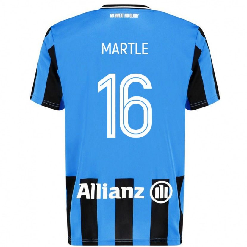 Danxen Barn Margaux Martlé #16 Himmelsblå Svart Hemmatröja Matchtröjor 2024/25 Tröjor T-Tröja