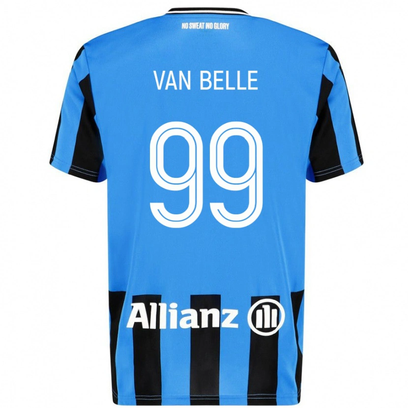 Danxen Barn Lyndsey Van Belle #99 Himmelsblå Svart Hemmatröja Matchtröjor 2024/25 Tröjor T-Tröja