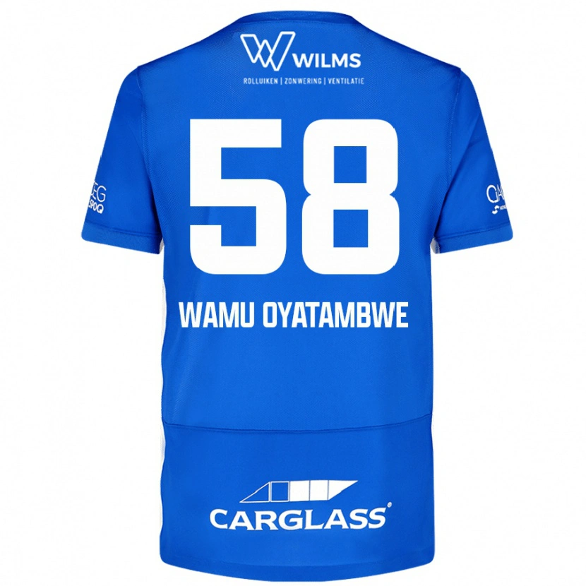 Danxen Barn Matthias Wamu Oyatambwe #58 Blå Hemmatröja Matchtröjor 2024/25 Tröjor T-Tröja