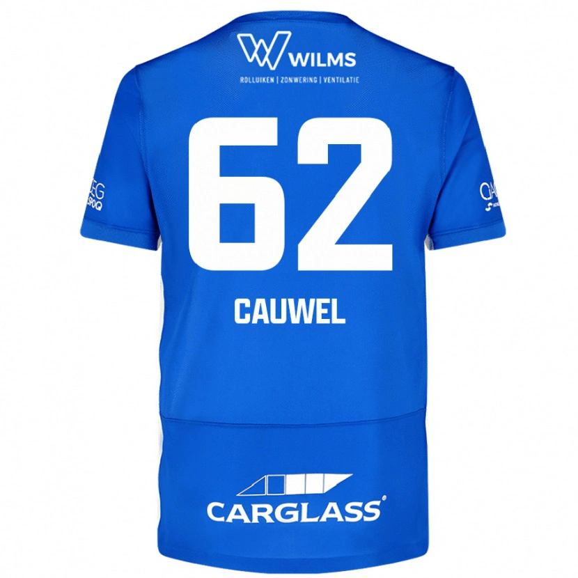Danxen Barn Michiel Cauwel #62 Blå Hemmatröja Matchtröjor 2024/25 Tröjor T-Tröja