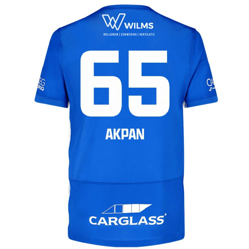 Danxen Barn Christian Akpan #65 Blå Hemmatröja Matchtröjor 2024/25 Tröjor T-Tröja