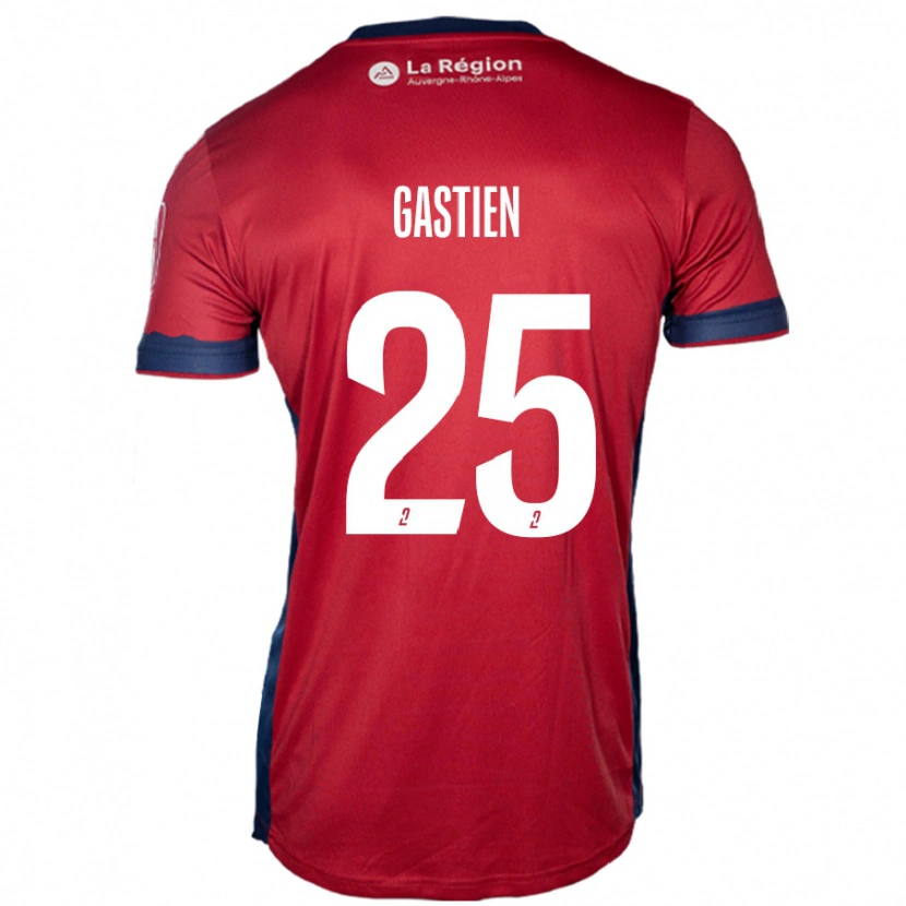 Danxen Barn Johan Gastien #25 Ljus Vinröd Hemmatröja Matchtröjor 2024/25 Tröjor T-Tröja